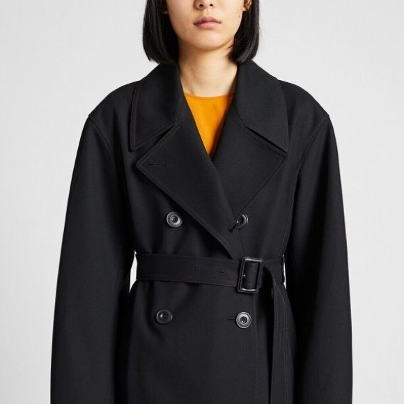 Uniqlo U Women U Trench Coat in dark blue, size S - Picture 9 of 10